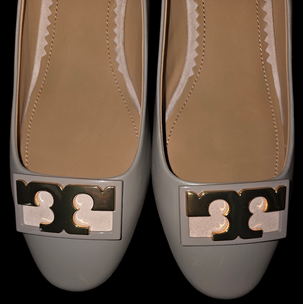 Tory Burch Gigi 20mm Suede Blocks sz 9 1/2 - Picture 3 of 5